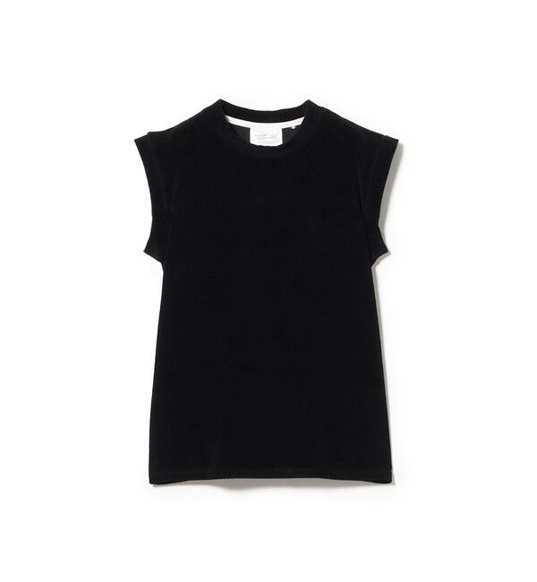 Demi-Luxe BEAMS 「MAISON CORNICHON / スリーブレス Tシャツ」|Tシャツ・カットソー|BLACK