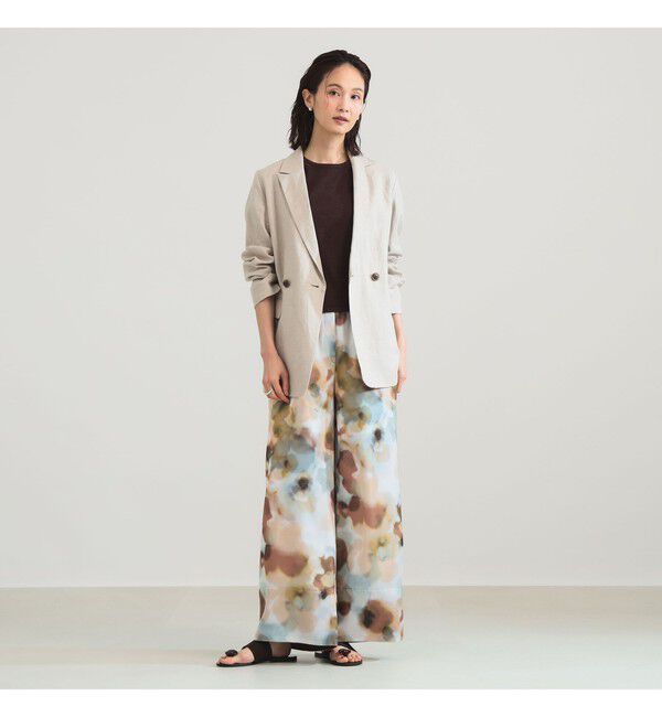 Demi-Luxe BEAMS 「ウォーターカラープリント イージーパンツ」|チノ|