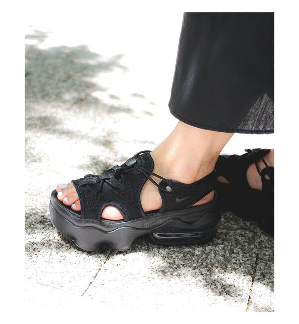 Ray BEAMS 「NIKE / エア マックス ココ　スニーカーサンダル 厚底 アウトドア 旅行 レジャー」|サンダル|BLACK