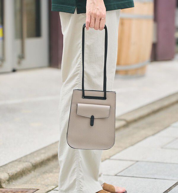 SHIPS「TOMOE: UTILITY UBS 2way ショルダーバッグ」|ショルダー・メッセンジャー|グレー