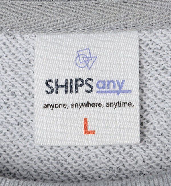 SHIPS any「【WEB限定】SHIPS any: BLAH BLAH BLAH. ワンポイント 刺繍 ラグラン ルーズ スウェット◇」|スウェット・ジャージ|
