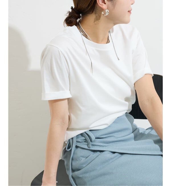JOURNAL STANDARD「《追加3》汗ジミ防止ナノシアハーフスリーブT」|Tシャツ・カットソー|ホワイト