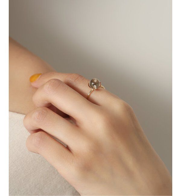 Lilas by Spick&Span「スフィアクォーツダイヤリング K10」|リング|