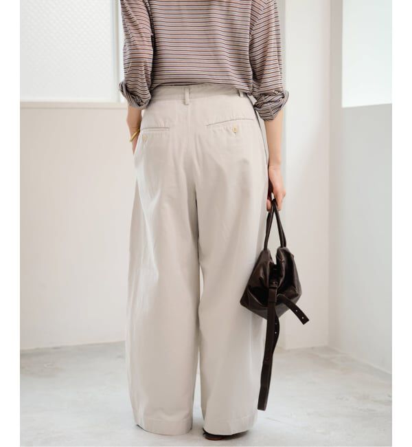 FRAMeWORK「SLOUCHY LIGHT CHINO パンツ」|チノ|