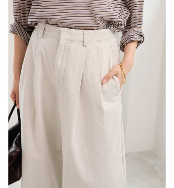 FRAMeWORK「SLOUCHY LIGHT CHINO パンツ」|チノ|