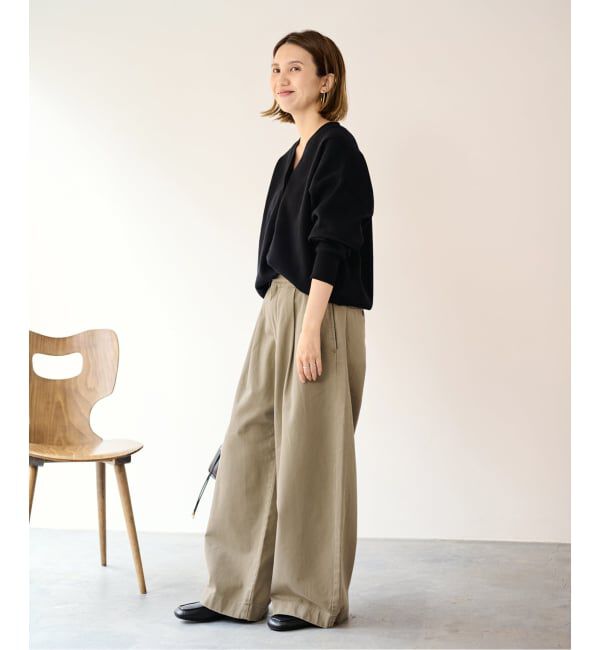 FRAMeWORK「SLOUCHY LIGHT CHINO パンツ」|チノ|