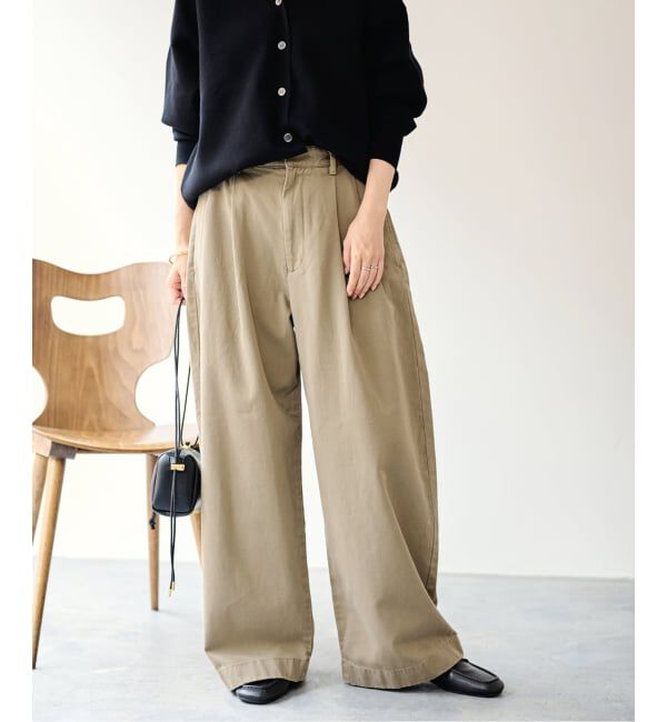 FRAMeWORK「SLOUCHY LIGHT CHINO パンツ」|チノ|