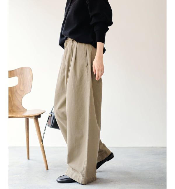FRAMeWORK「SLOUCHY LIGHT CHINO パンツ」|チノ|