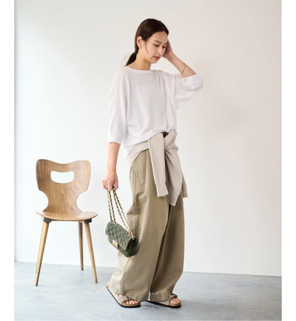 FRAMeWORK「SLOUCHY LIGHT CHINO パンツ」|チノ|