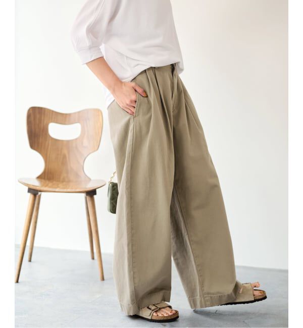 FRAMeWORK「SLOUCHY LIGHT CHINO パンツ」|チノ|
