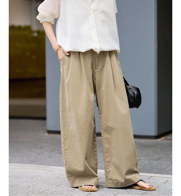 FRAMeWORK「SLOUCHY LIGHT CHINO パンツ」|チノ|