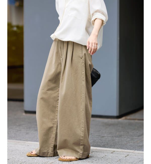 FRAMeWORK「SLOUCHY LIGHT CHINO パンツ」|チノ|