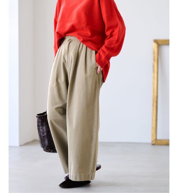 FRAMeWORK「SLOUCHY LIGHT CHINO パンツ」|チノ|