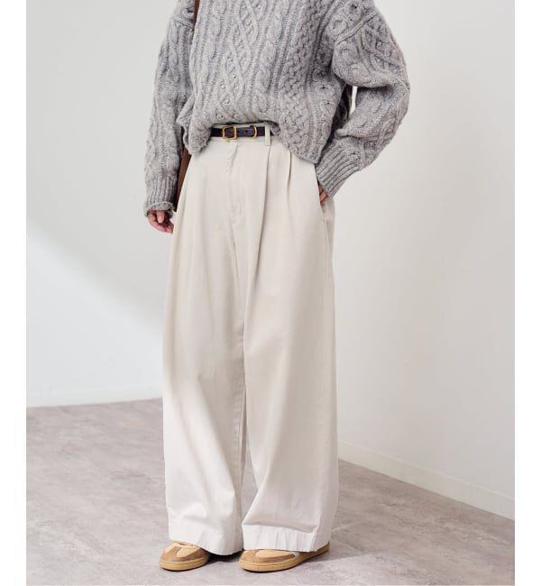 FRAMeWORK「SLOUCHY LIGHT CHINO パンツ」|チノ|