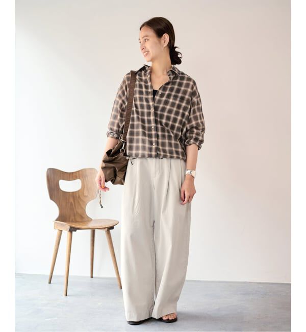 FRAMeWORK「SLOUCHY LIGHT CHINO パンツ」|チノ|