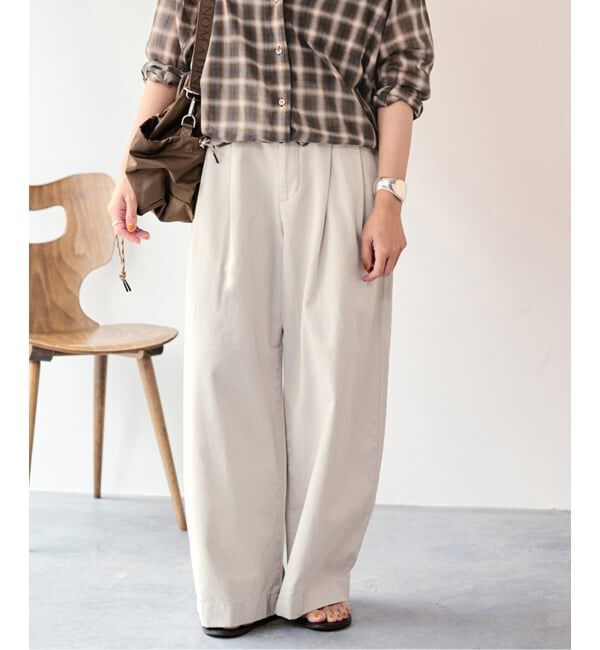 FRAMeWORK「SLOUCHY LIGHT CHINO パンツ」|チノ|
