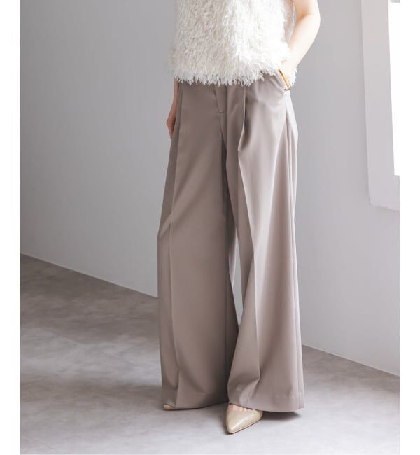 NOBLE「《追加》エステルツイルストレッチスラックスパンツ」|スラックス|