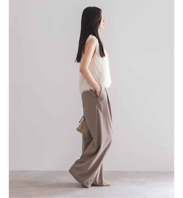 NOBLE「《追加》エステルツイルストレッチスラックスパンツ」|スラックス|