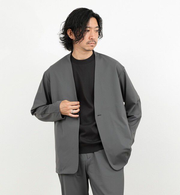 NOLLEY'S goodman「《ビジカジ/セットアップ対応》Vertical 冷感トリコットカーディガン 26SS」|カーディガン|