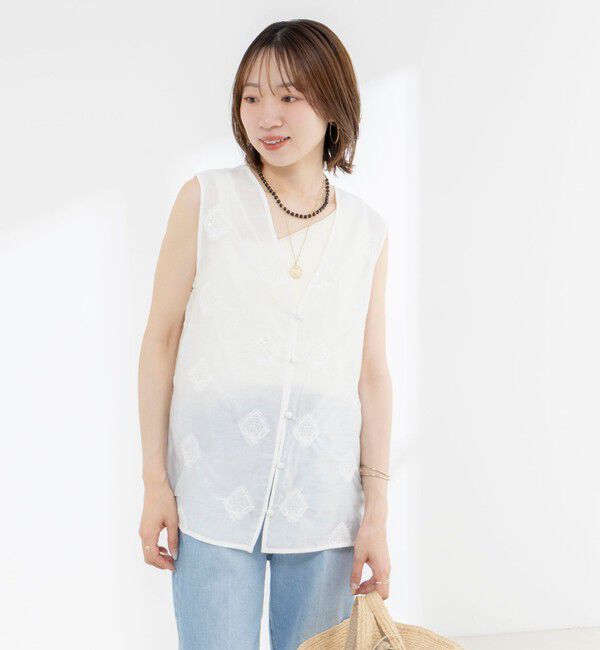 NOLLEY'S「2WAYインド刺繍ベスト」|シャツ・ブラウス|