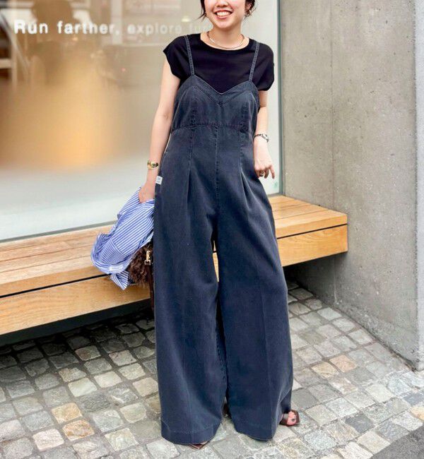 Rie Miller「【RM denim】デニムオールインワン」|オールインワン|ブラック
