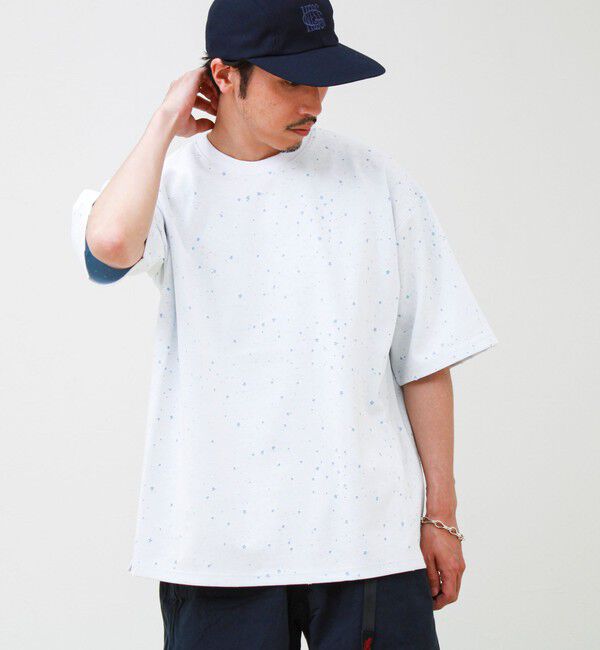 GLOSTER「星穴ネップボンディング クルーネックTシャツ」|Tシャツ・カットソー|