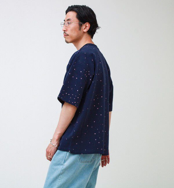 GLOSTER「星穴ネップボンディング クルーネックTシャツ」|Tシャツ・カットソー|