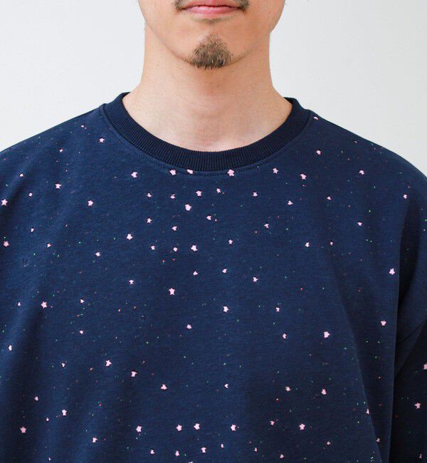 GLOSTER「星穴ネップボンディング クルーネックTシャツ」|Tシャツ・カットソー|