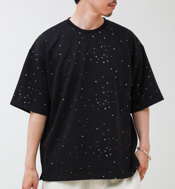 GLOSTER「星穴ネップボンディング クルーネックTシャツ」|Tシャツ・カットソー|