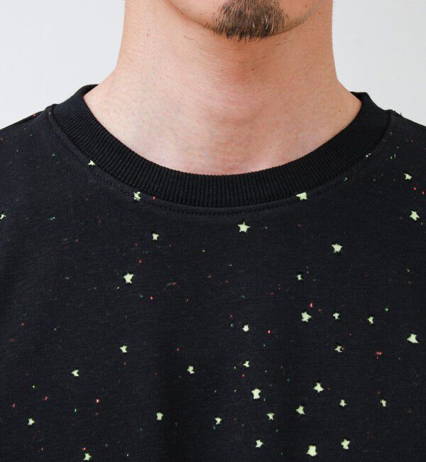 GLOSTER「星穴ネップボンディング クルーネックTシャツ」|Tシャツ・カットソー|