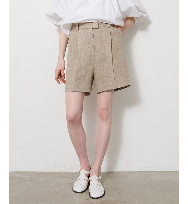  「リネンハーフタックパンツ」|その他|