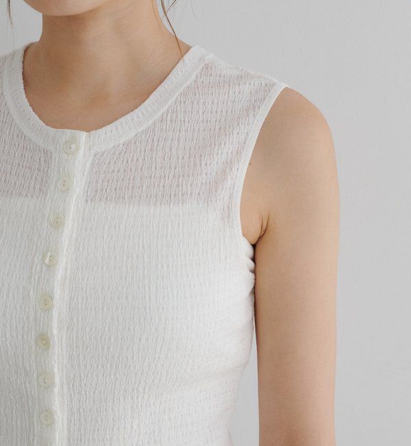  「【LUALY】シャーリングアメスリタンク」|キャミソール|
