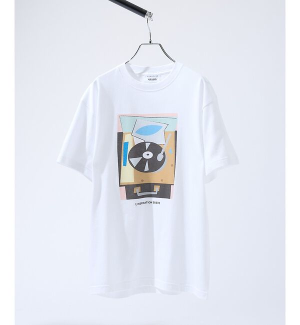 ABAHOUSE「【PABLO PICASSO】別注 インスパイアアート Tシャツ」|Tシャツ・カットソー|ホワイト系その他1