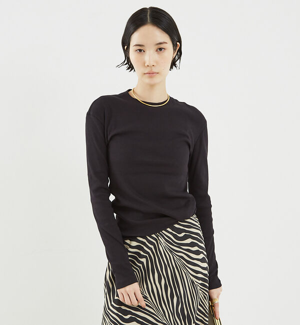 The Store by C' 「【COCUCA】リブプルオーバー」|Tシャツ・カットソー|ブラック