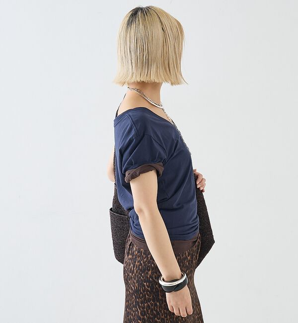 The Store by C' 「【COCUCA】Vネックカットプルオーバー」|Tシャツ・カットソー|