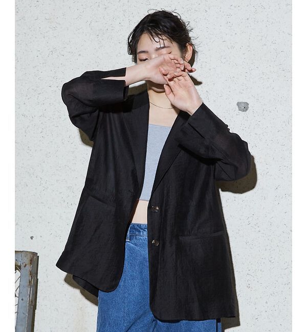 NOMINE「バックスリット シルキー シアー ジャケット」|その他|