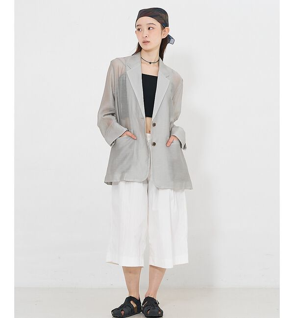 NOMINE「バックスリット シルキー シアー ジャケット」|その他|