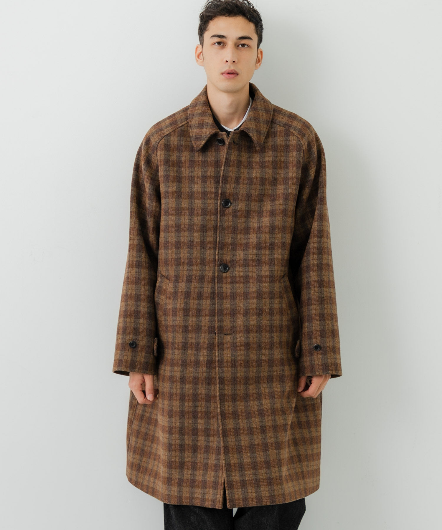 URBAN RESEARCH「WOOL BAL COLLAR COAT」|ステンカラーコート|