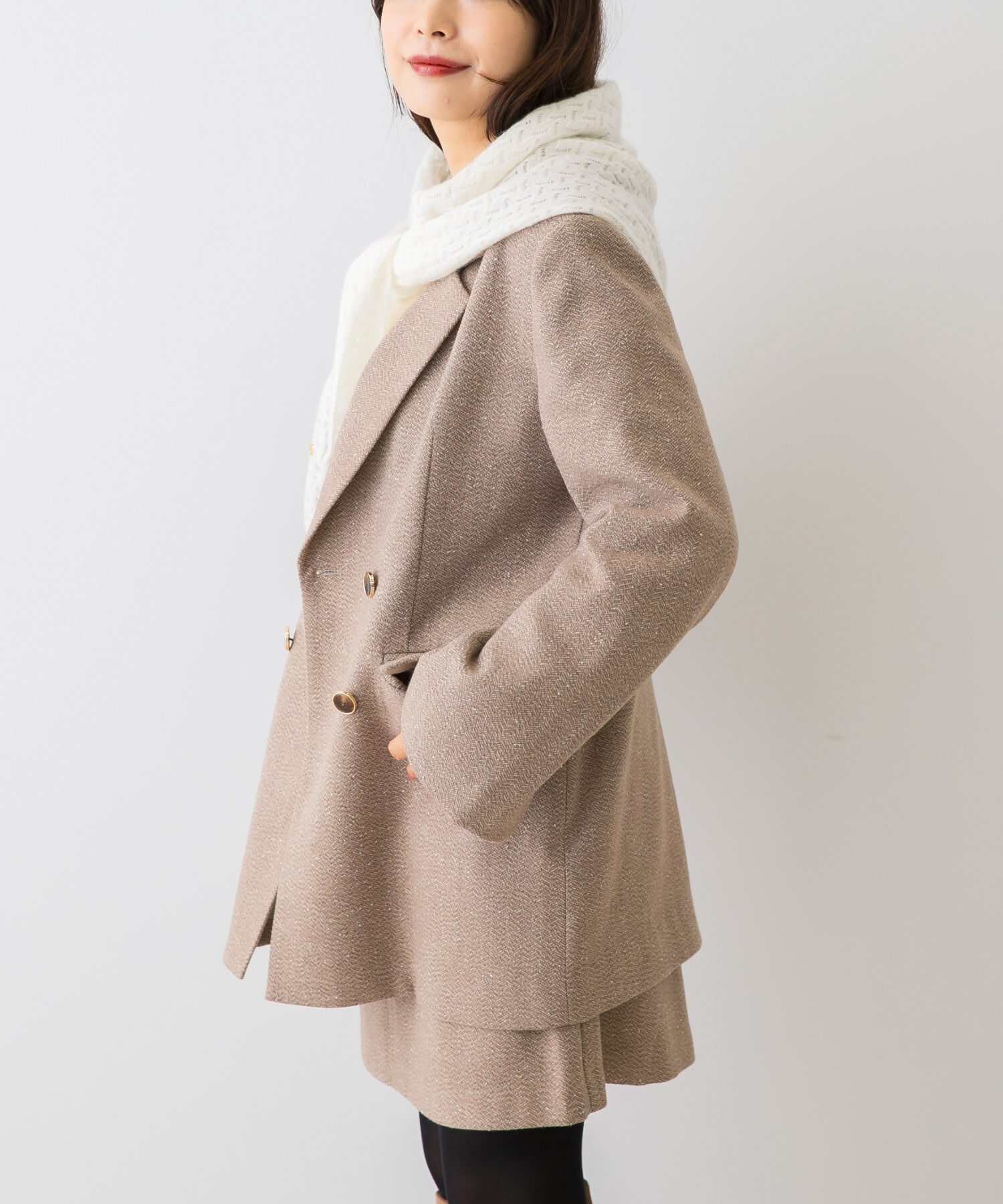URBAN RESEARCH ROSSO「F by ROSSO　ヘリンボンネップツイードジャケット」|その他|