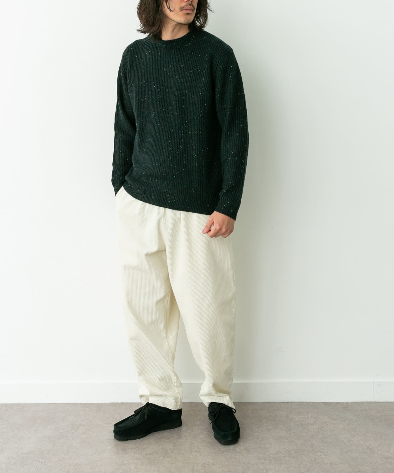 Sonny Label 「ウォッシャブルウール混クルーネックニット」|ニット・セーター|