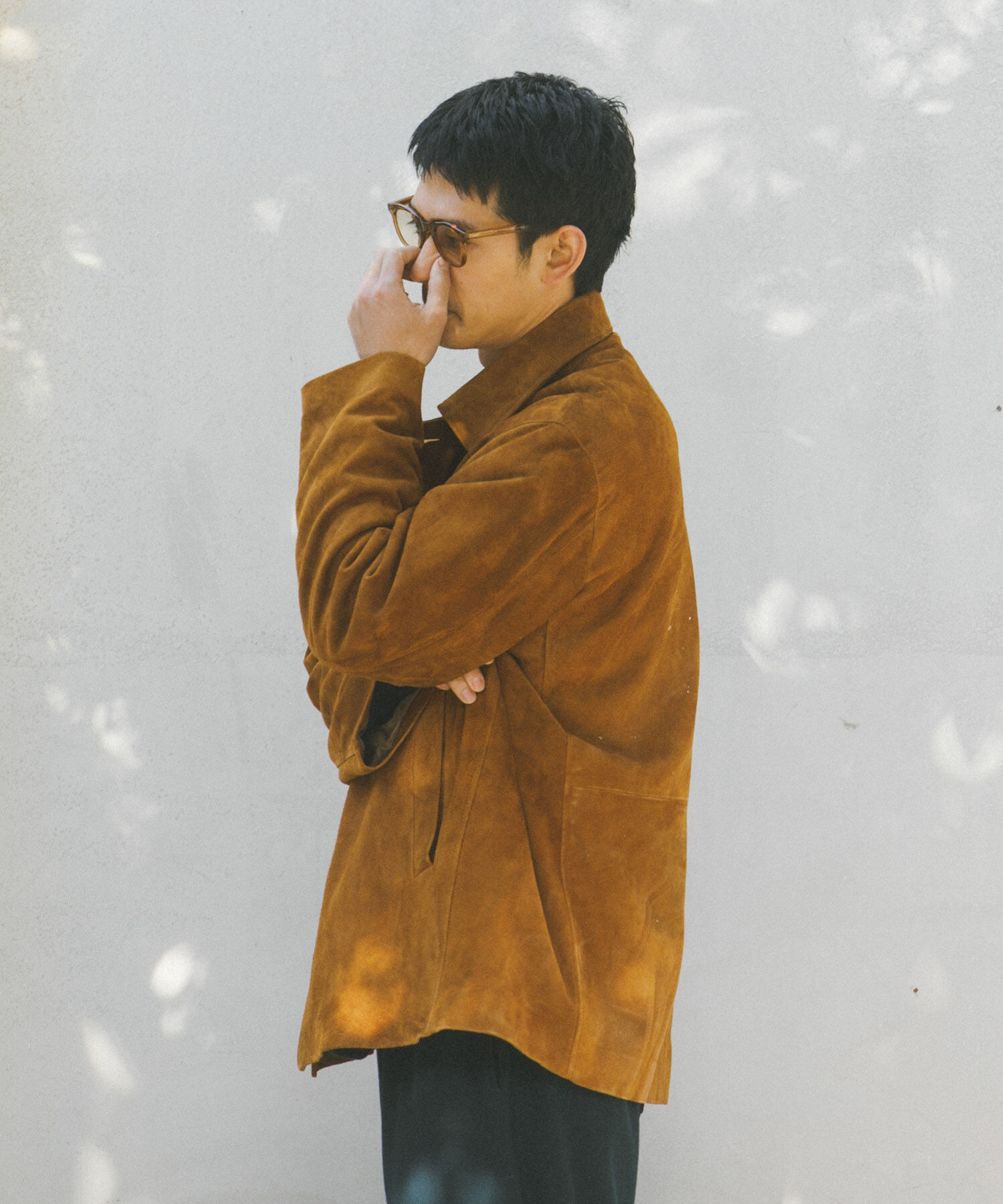 URBAN RESEARCH「GOAT SUEDE MAC COAT」|ノーカラーコート|ブラウン系その他