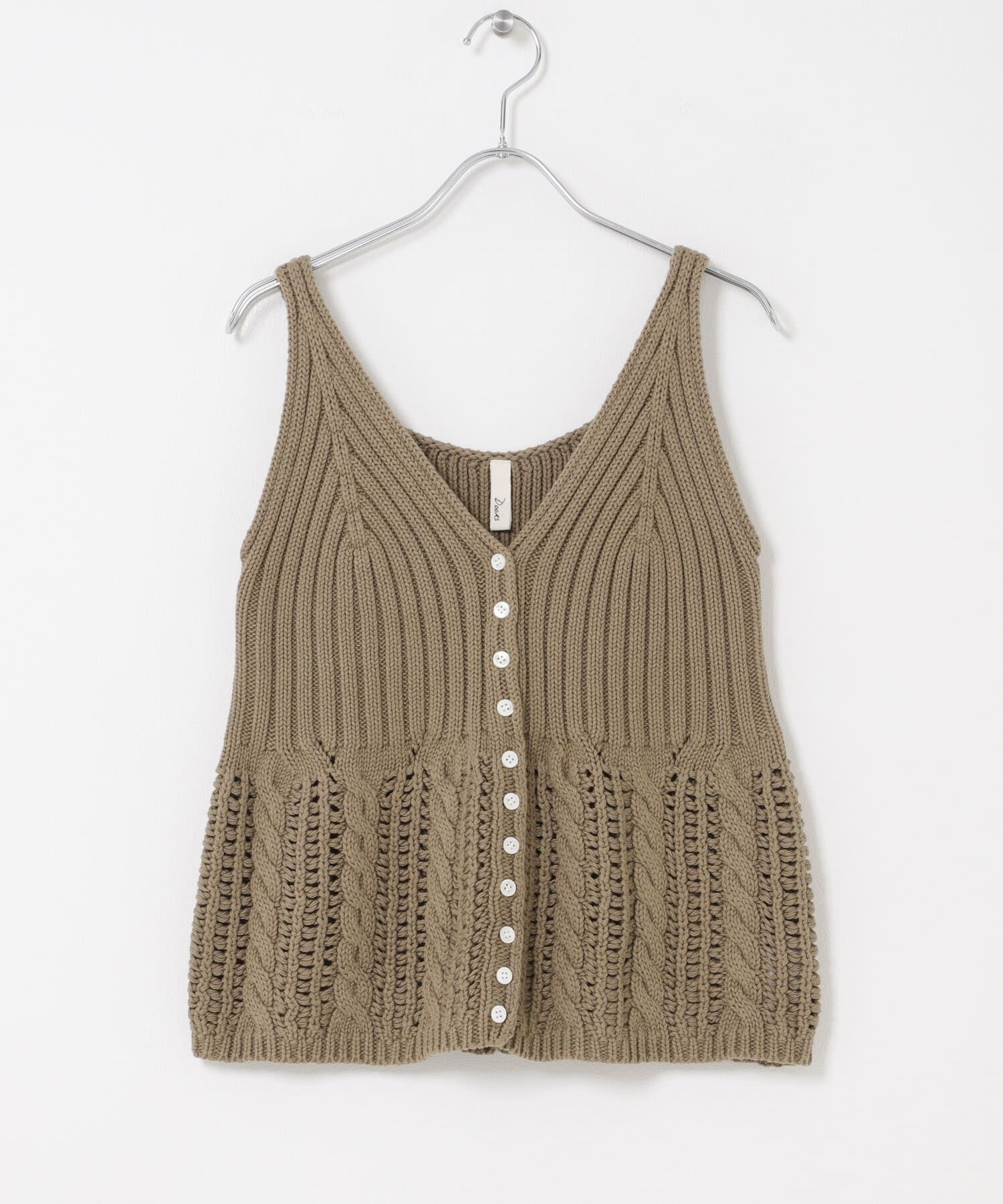 URBAN RESEARCH DOORS「Button Cotton Knit Vest」|ベスト・ジレ|