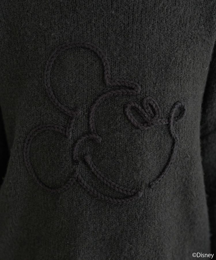 earth music&ecology「Disney/ミッキーコード刺繍ニットプルオーバー」|ニット・セーター|