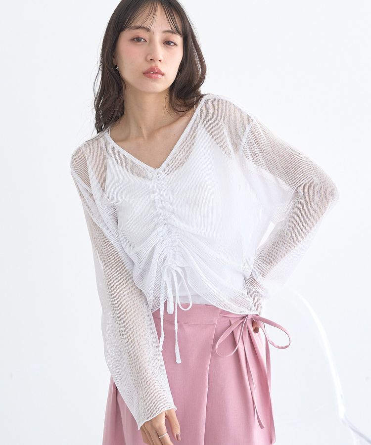 earth music&ecology「フロントドロストシアープルオーバー」|Tシャツ・カットソー|Off White