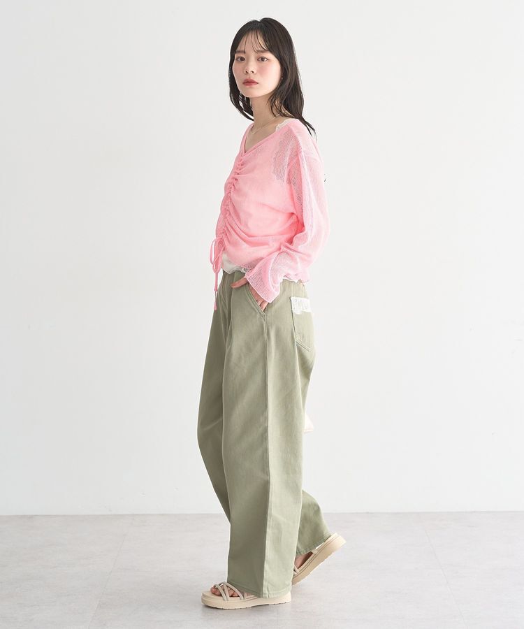 earth music&ecology「フロントドロストシアープルオーバー」|Tシャツ・カットソー|