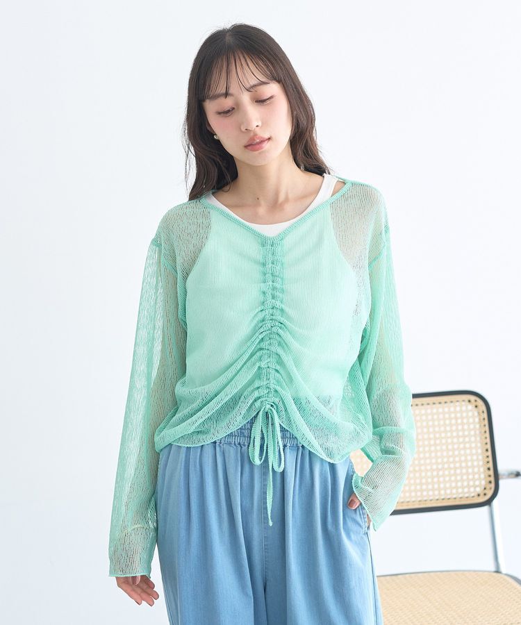 earth music&ecology「フロントドロストシアープルオーバー」|Tシャツ・カットソー|