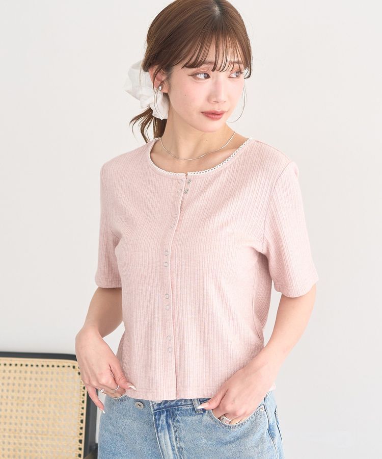earth music&ecology「チェーンリブラメカットソー」|Tシャツ・カットソー|