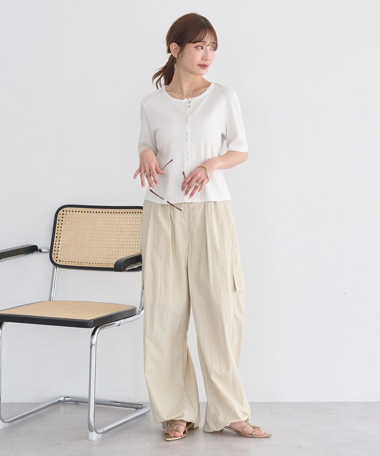 earth music&ecology「チェーンリブラメカットソー」|Tシャツ・カットソー|