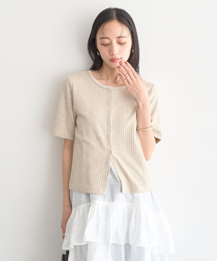 earth music&ecology「チェーンリブラメカットソー」|Tシャツ・カットソー|