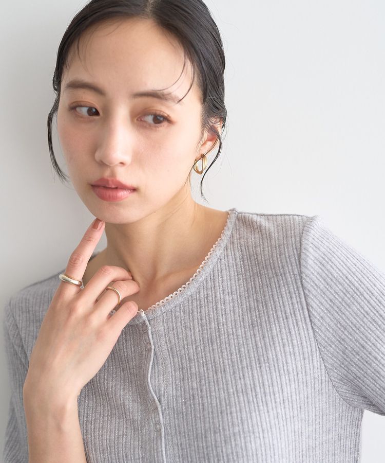 earth music&ecology「チェーンリブラメカットソー」|Tシャツ・カットソー|